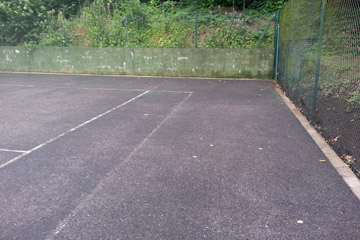 After Pressure Tech cleaned the tennis court in Sevenoaks
