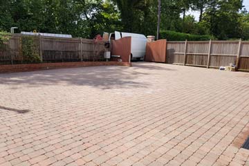 After Pressure Tech cleaned the driveway in Edenbridge, Kent TN8