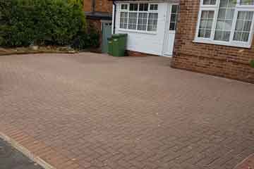 After Pressure Tech pressure washed and sanded the driveway in Pembury, Kent TN2