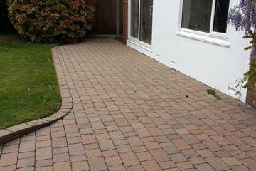 After Pressure Tech cleaned the patio blockpaving in Chipstead