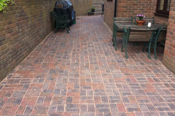 After Pressure Tech cleaned the patio blockpaving in Chipstead