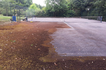 After Pressure Tech cleaned the tennis court in Sevenoaks