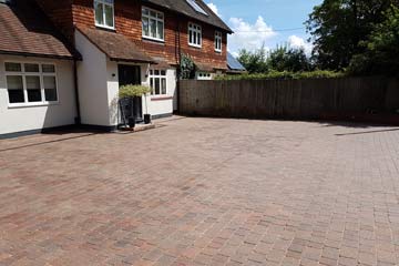 After Pressure Tech cleaned the driveway in Edenbridge, Kent TN8