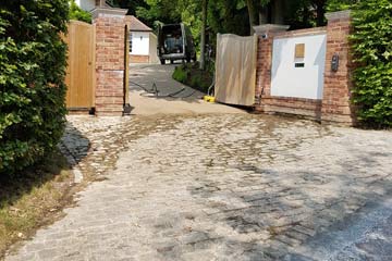 Before Pressure Tech cleaned the Driveway in Otford, Kent TN14